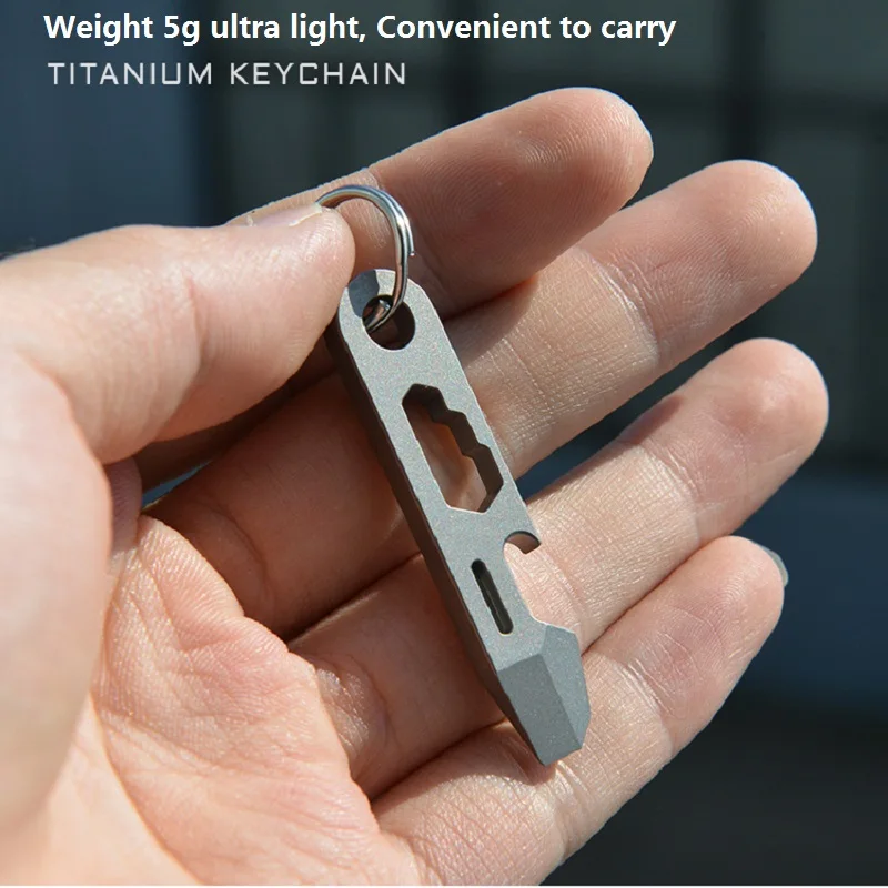 8 в 1 Брикет из титанового сплава распаковка отвертка для открывания бутылок нож