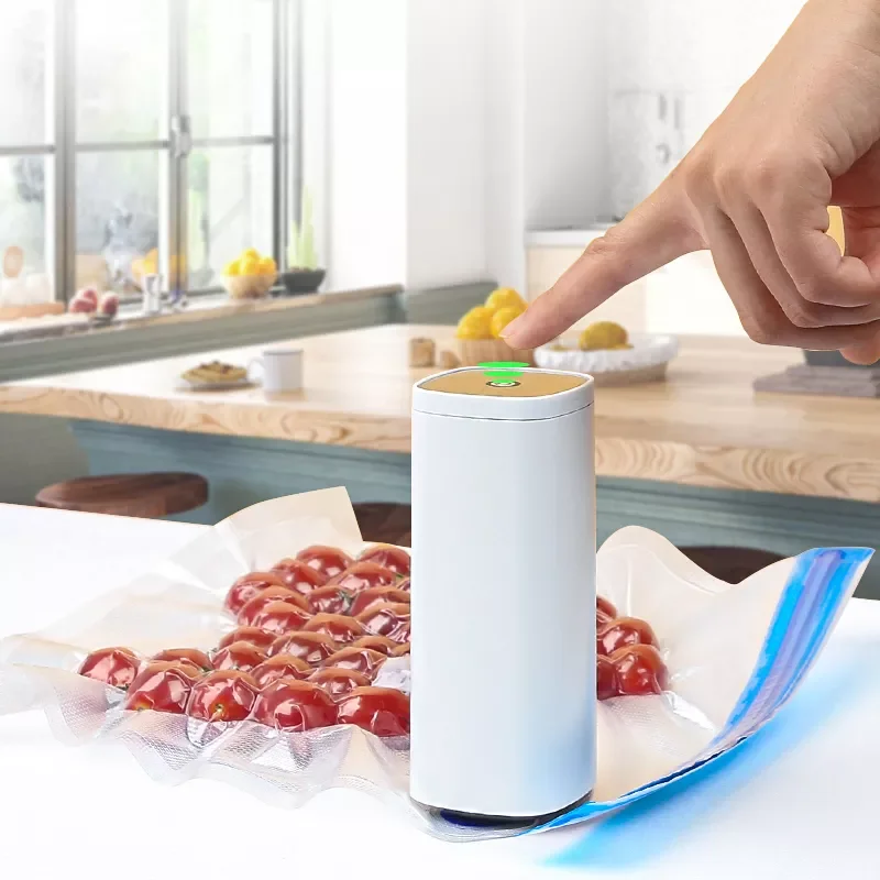 Вакуумный упаковщик пищевых продуктов перезаряжаемый вакуумный с USB и 10