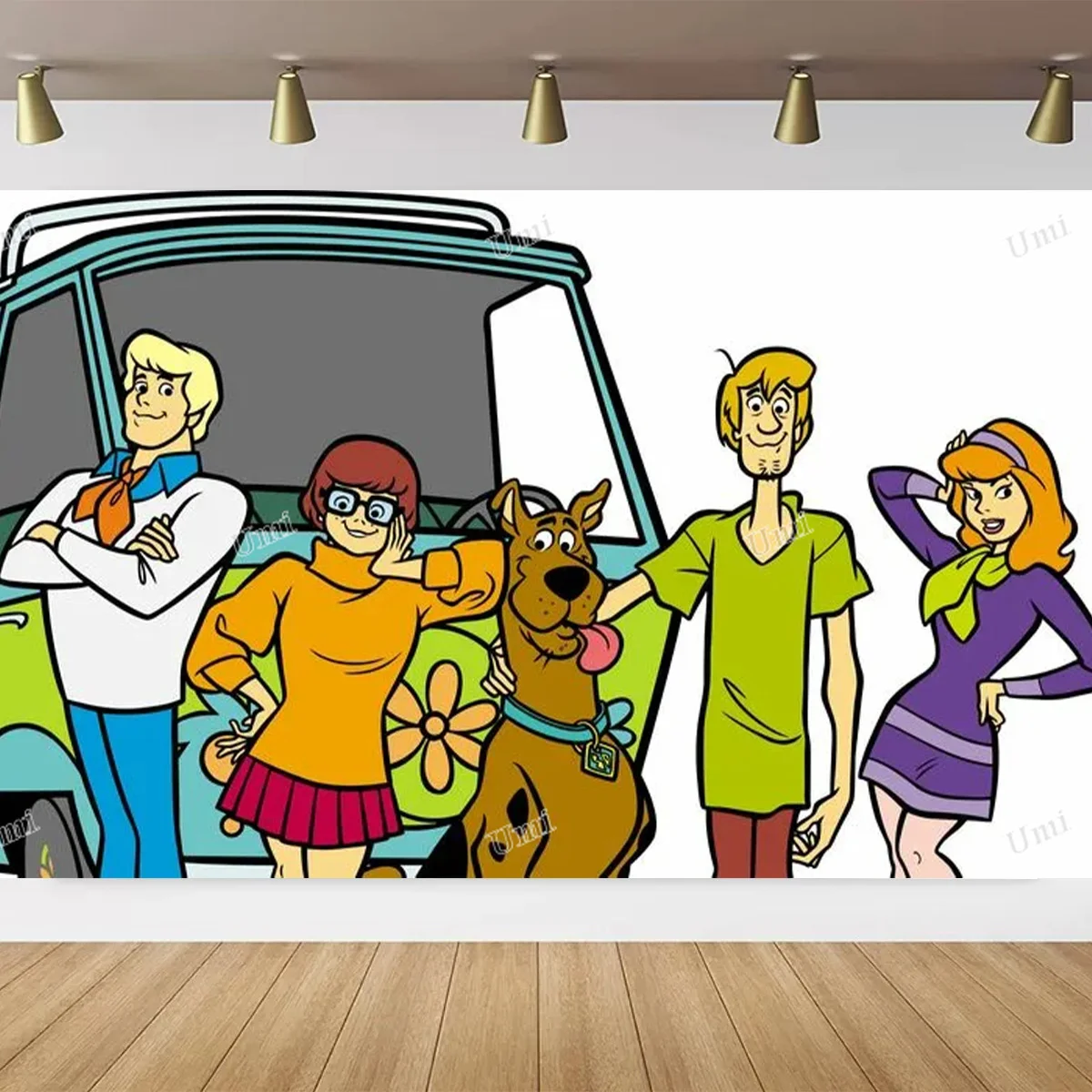 Мультфильм Ssc &amp oobY тематический фон собака дети любимые принадлежности для дня