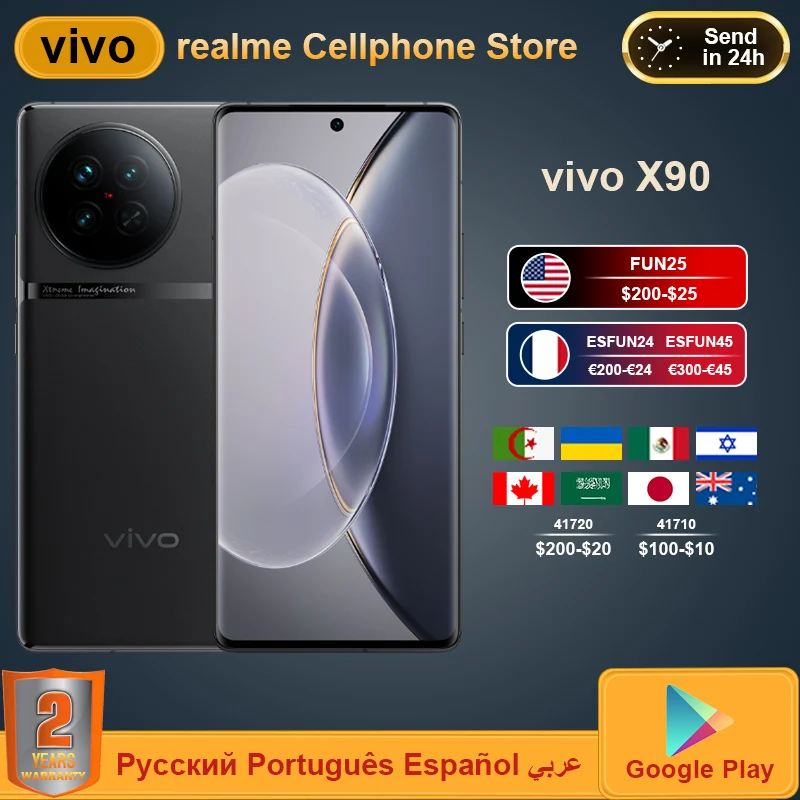 

Смартфон VIVO X90, 9200 дюйма, 6,78 Гц, 120 МП, 4800 мАч