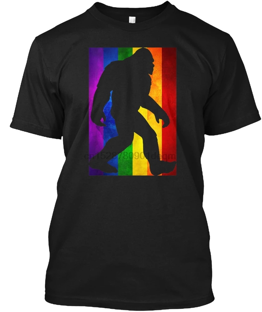 Мужская футболка Bigfoot Радужный Флаг Гей Гордость месяц Lgb(2) Женская - купить по