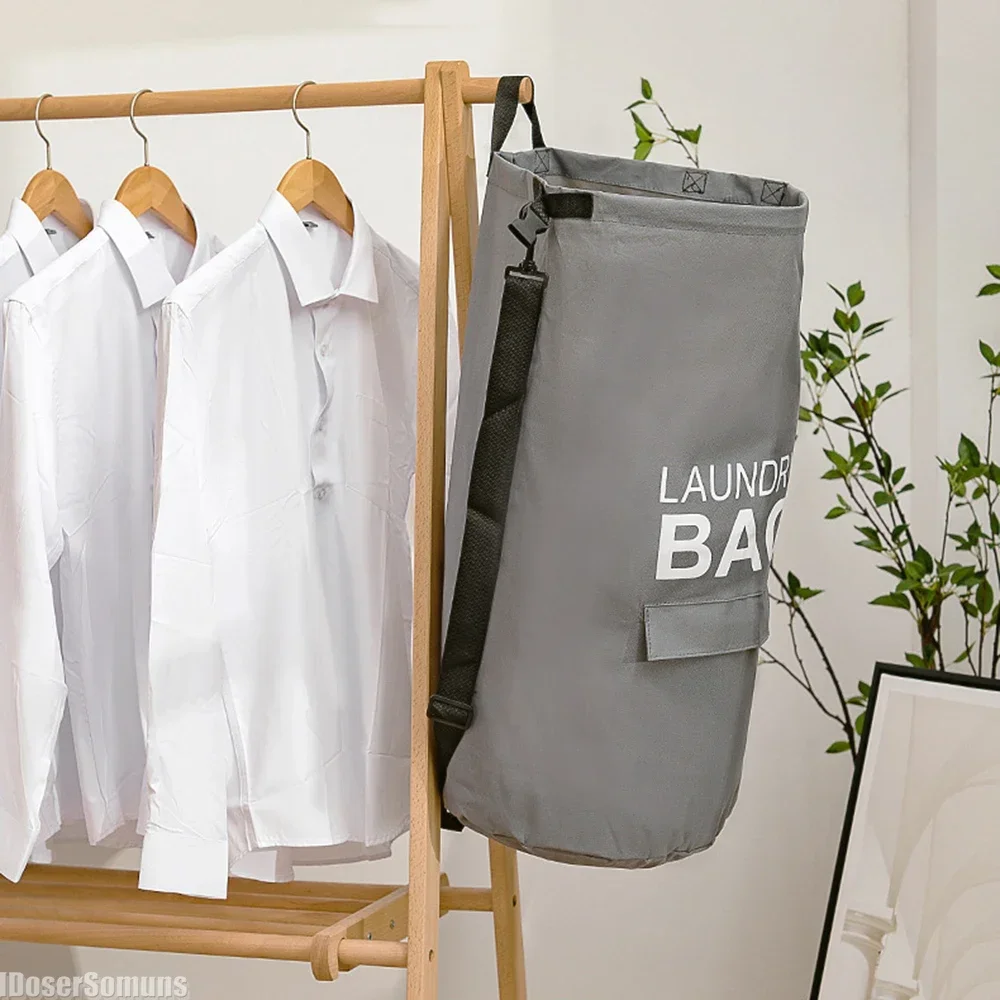 Сумка для стирки 70 л корзина большой емкости рюкзак с регулируемыми плечевыми