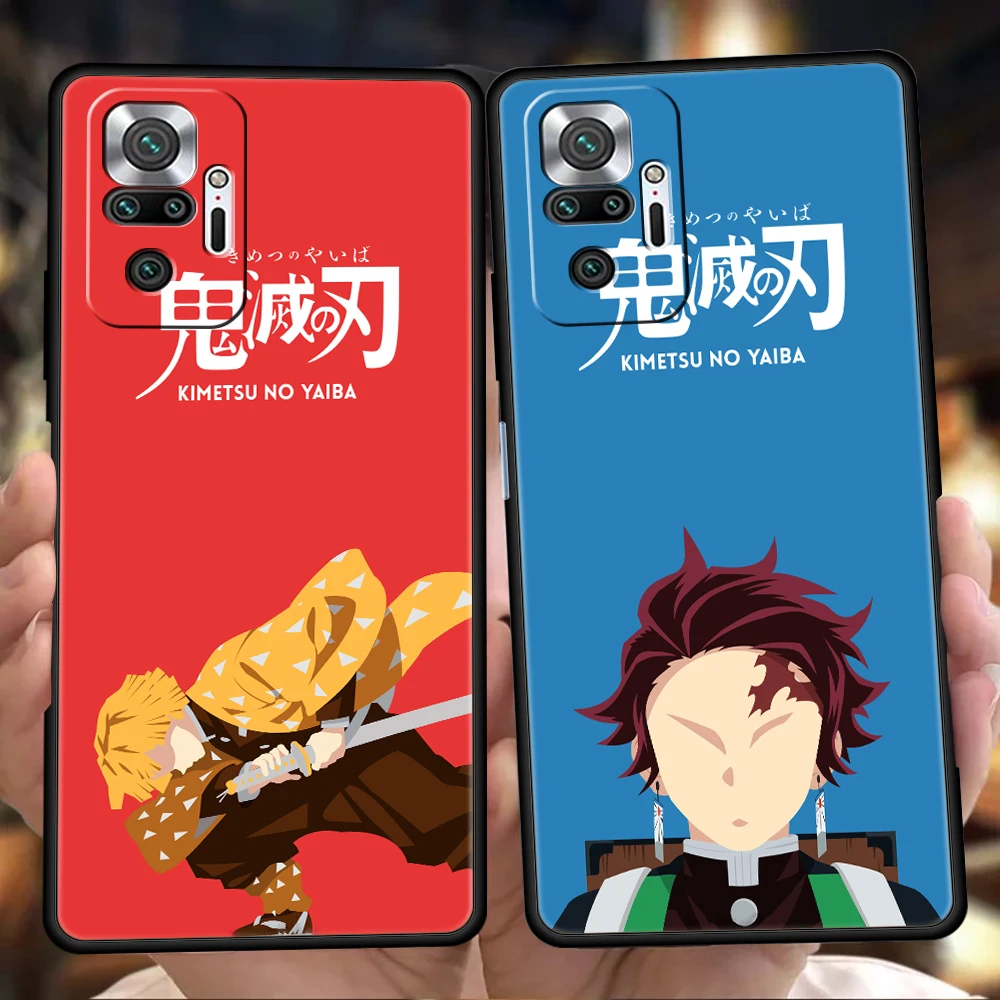 

Kimetsu No Yaiba Phone Case Cover For Redmi Note 12 10 11 Pro K50 K40 Gaming 8T 9 8A 9A 9C 9S Pro Soft Shockproof Shell Fundas