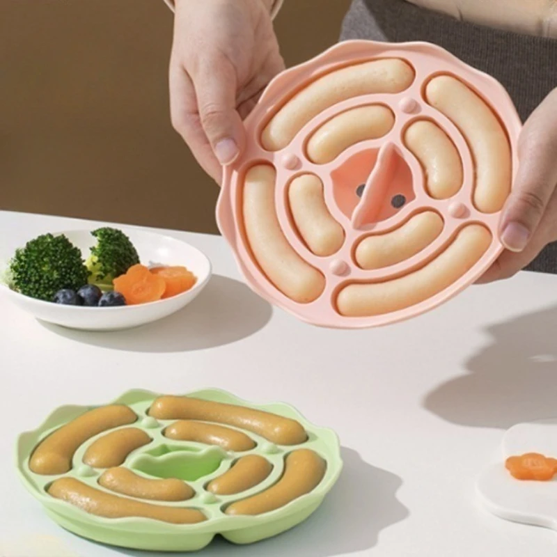 

Silicone Sausage Mold Non-Stick,DIY Hot Dogs Baking Mold for Egg Sausage Baby's Supplementary Sausage Mold for Hot Dog Sandwich
