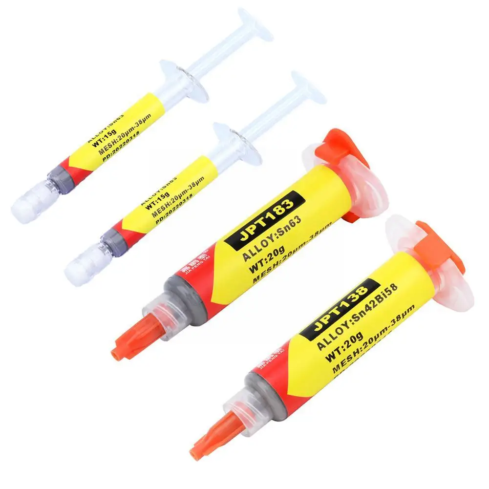 

15/20g Low/Medium Temperature Solder Paste BAG Chip DIY SMD Firm Chip Needle Fast Welding Tube Component and Solder Conveni V3W8