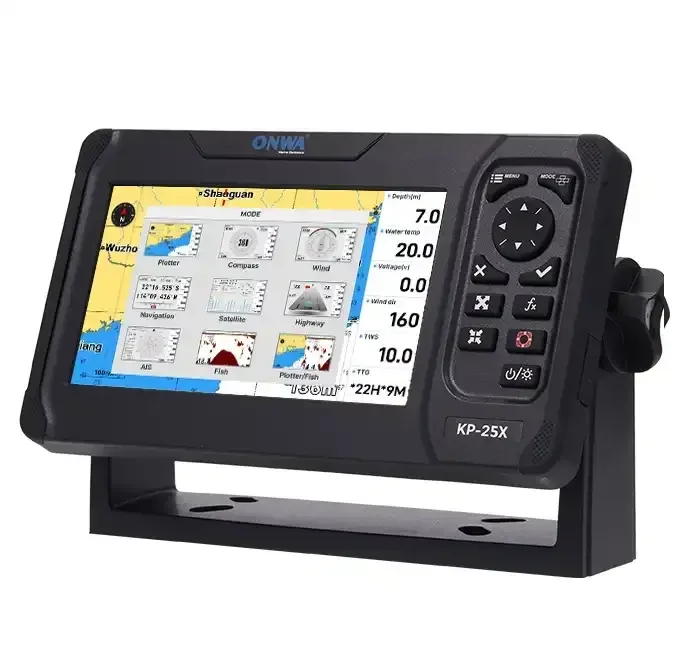 Лидер продаж ONWA KP-25X 5-дюймовый морской GPS-картплоттер IP66 4-в-1 с эхолоткой со встроенным эхолотом AIS (art.: 3920d2ff86f5f) - 3920d2ff86f5f