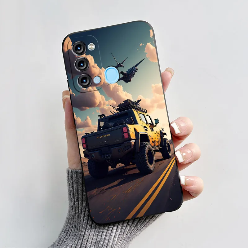 Чехол для itel Vision 3 S661W женский черный миф Wukong окрашенный мягкий бампер из ТПУ Itel S17