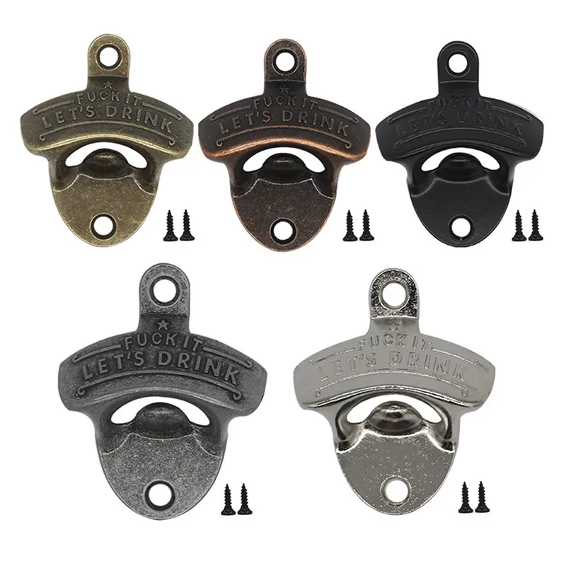 

1 шт. креативная открывалка для пивных бутылок из цинкового сплава настенная Подвеска Ретро Бар Кафе настенное украшение открывалка для пив...