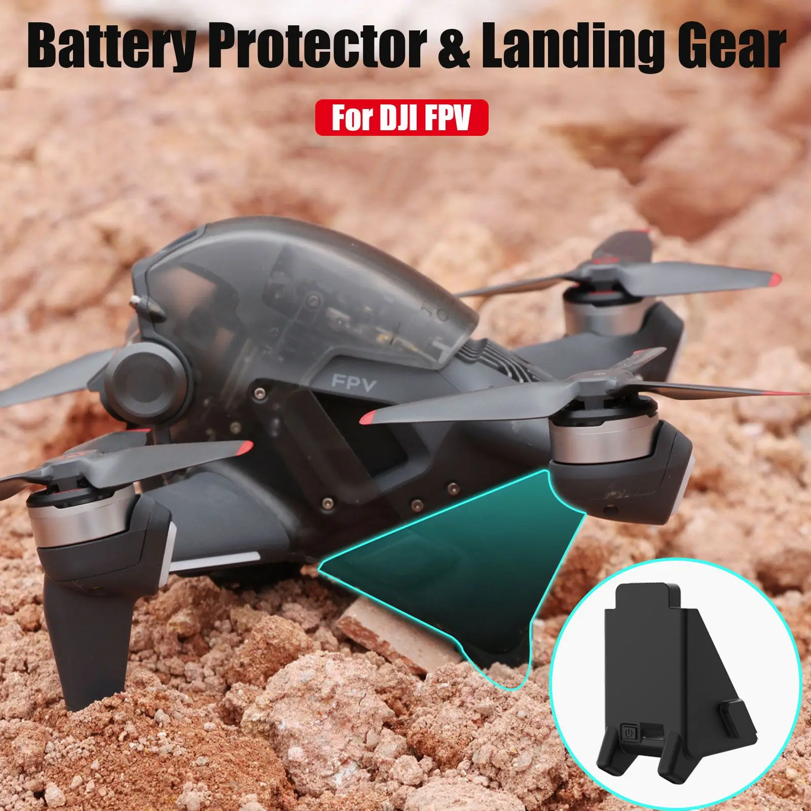 

Мягкая защита от царапин аксессуары для дрона 2-в-1 Защитная крышка для DJI FPV