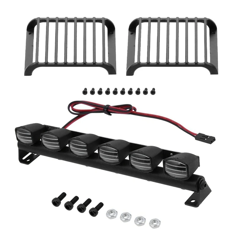 

2 шт., Металлические накладки на переднюю фару, 6 светодиодов