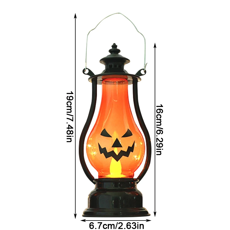 Светодиодный лампа в виде тыквы на Хэллоуин призрака масляная светильник тыква