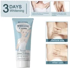 Питательный крем для подмышек 60 мл, восстанавливающий крем для подмышек между ног, колена, Мгновенное Отбеливание