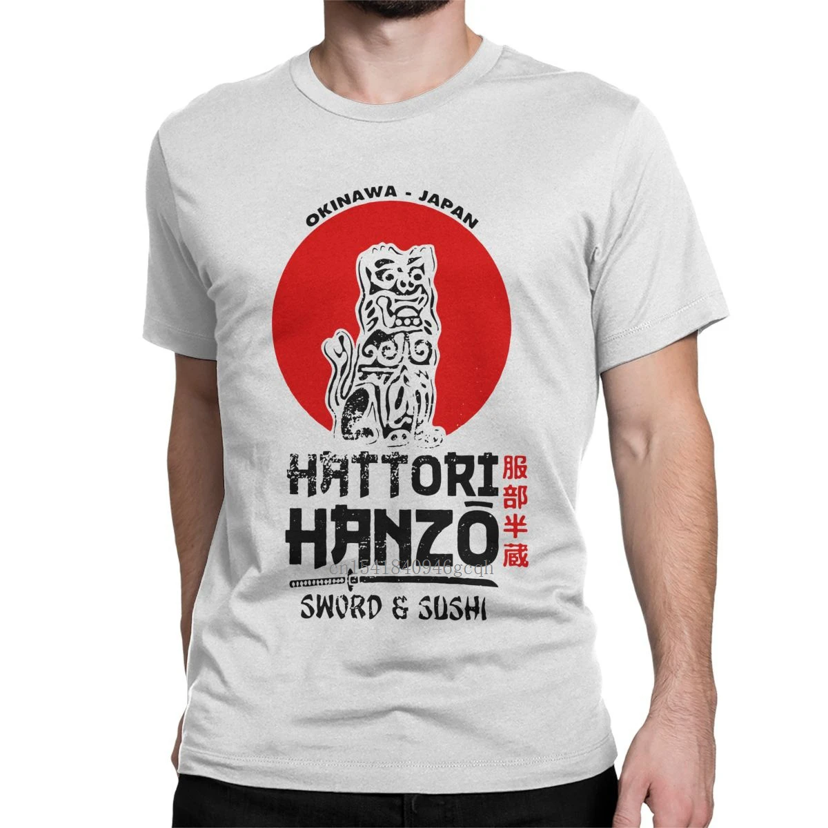 

Hattori Hanzo Kill Bill Men's T Shirt Japan Movie Sword Casual Tee Shirt Short Sleeve T-Shirts Cotton Plus Size Clothes