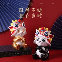 cute doll panda statue ornaments office ornaments resin crafts desktop decoration animal sculpture ornaments home decoration