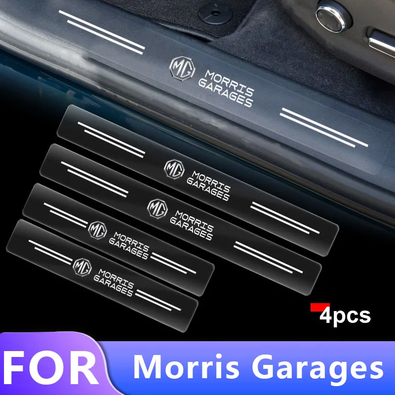 

4pcs Car Transparent Threshold Pedal Protection Sticker For Morris Garages MG 3 ZS 2021 HS ZR GS 5 GT 6 RX5 350 Gundam TF Goods