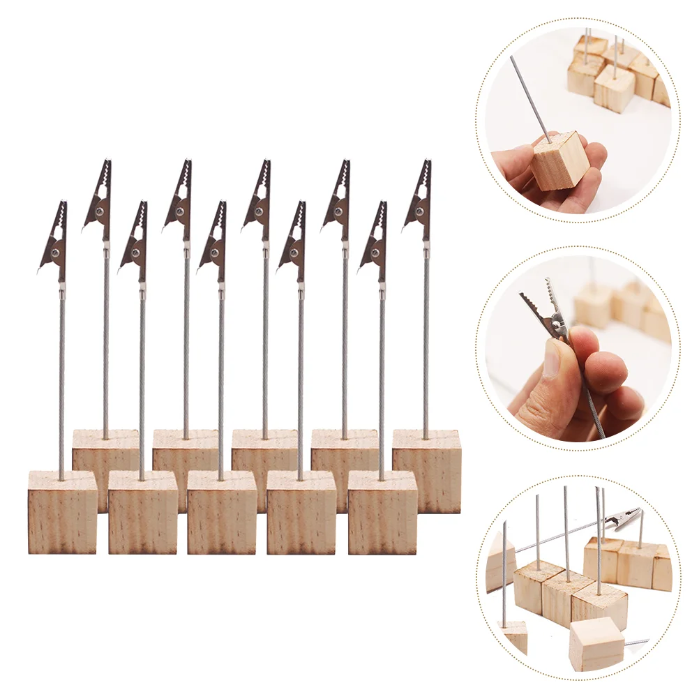 

20 шт., деревянные держатели для карт