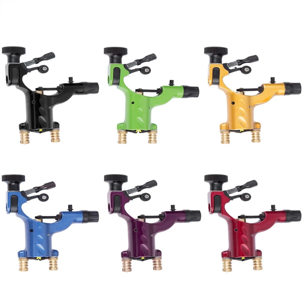 

Машинка для татуировок со стрекозой, вращающаяся машинка для татуировок разных цветов, Электрический мотор с низким уровнем звука, аксессу...