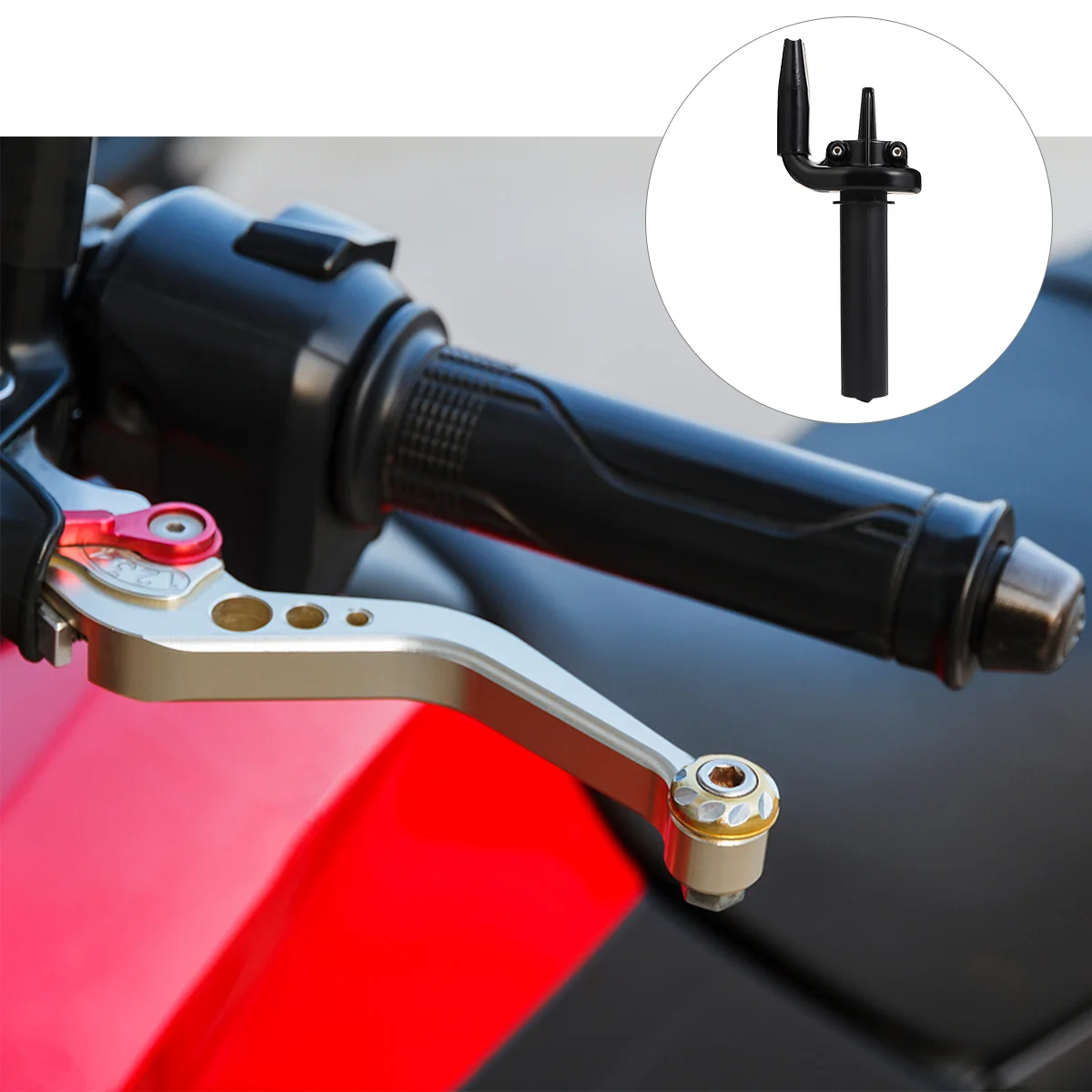 

1 Pc Throttle Grip Accelerator Durable Prime Sturdy Throttle Grip Handles Bar Handlebar for Motorcycle Motorbike