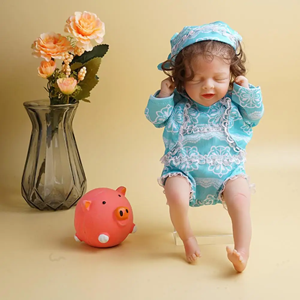 

30cm Lovely Rebirth Baby Dolls Princess Painted Silicone Toddler Girl Sleeping Doll Rooted Hair Eyelash Doll Gifts Mini Doll