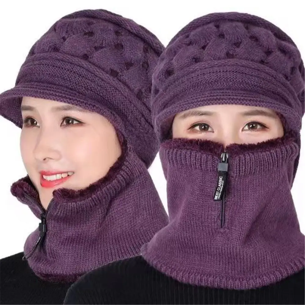 

Winter Warm Thickening Cycling Windproof Balaclava Beanies Winter Hat Wool Hat Scarf Cap