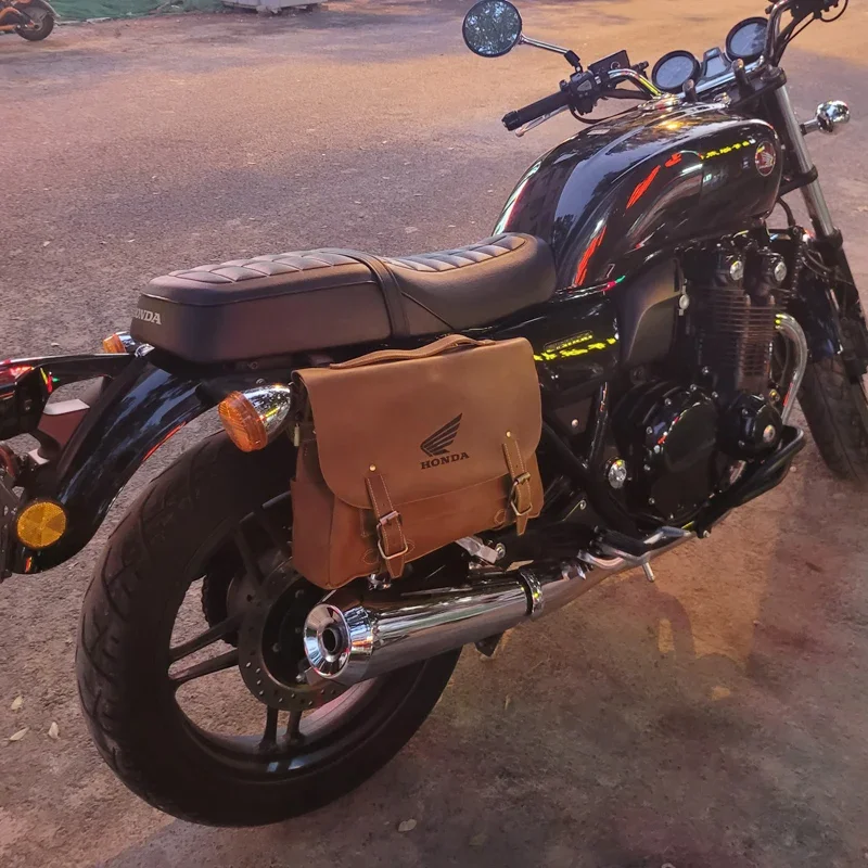 Боковые сумки с обеих сторон мотоцикла из воловьей кожи локомотивные прицепы