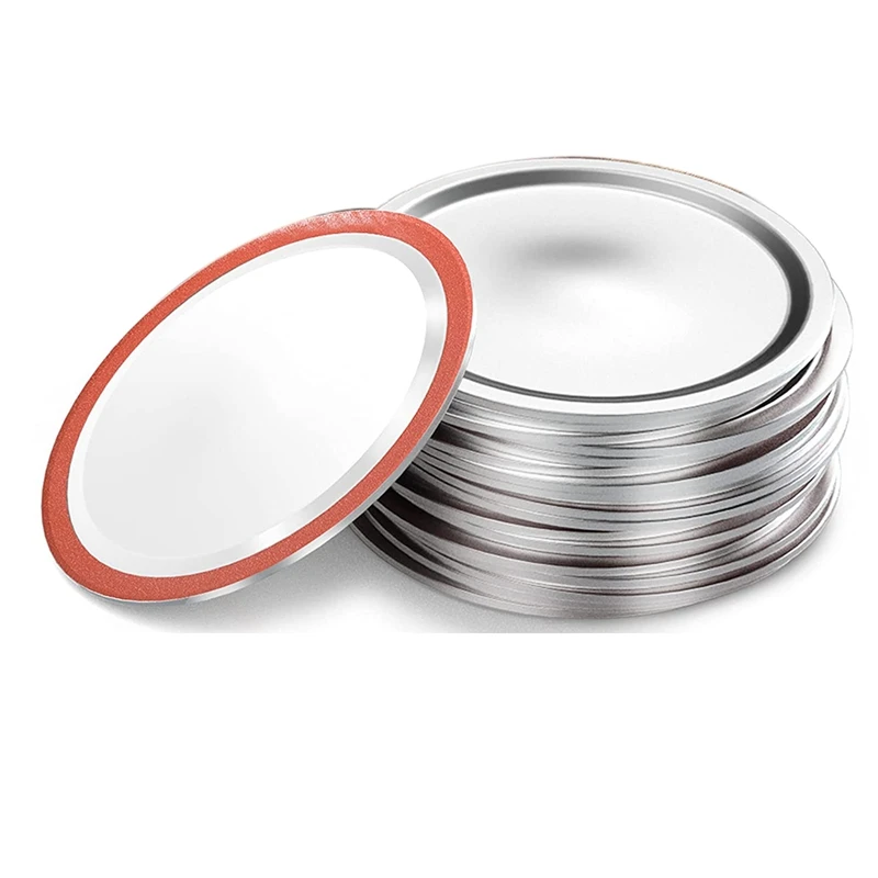 

Wide Mouth Canning Jar Lids For Ball, Kerr Jars - Split-Type With Leak Proof & Airtight Seal Features, Mason Jar Lids