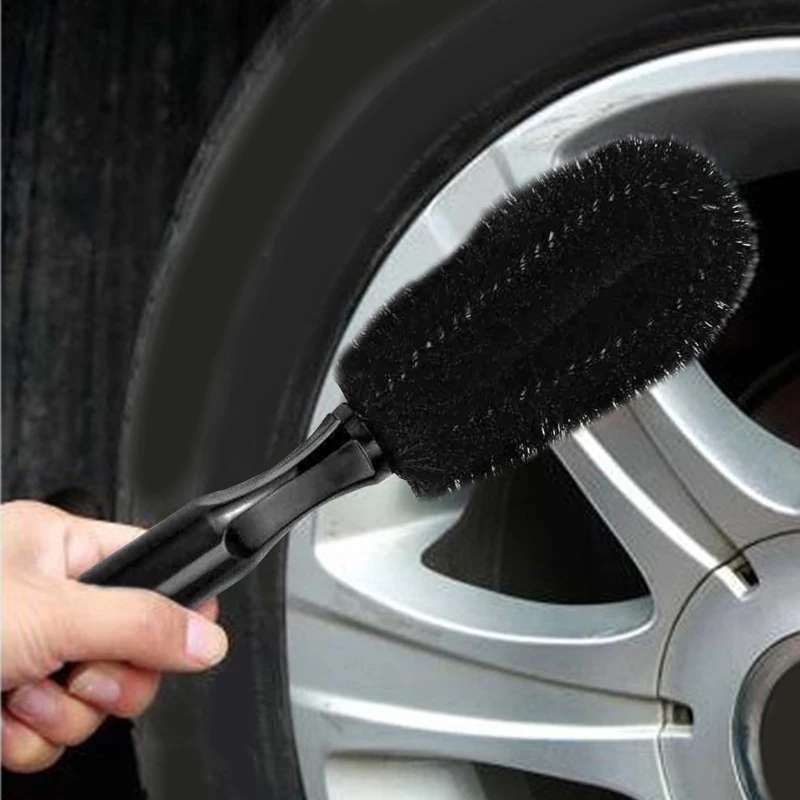 

Soft Fiber Brush Auto Wheel Rim Scrubber Wheel Brush Cleaner Dust Remover Camper Exterior Washing Cleaning Tool