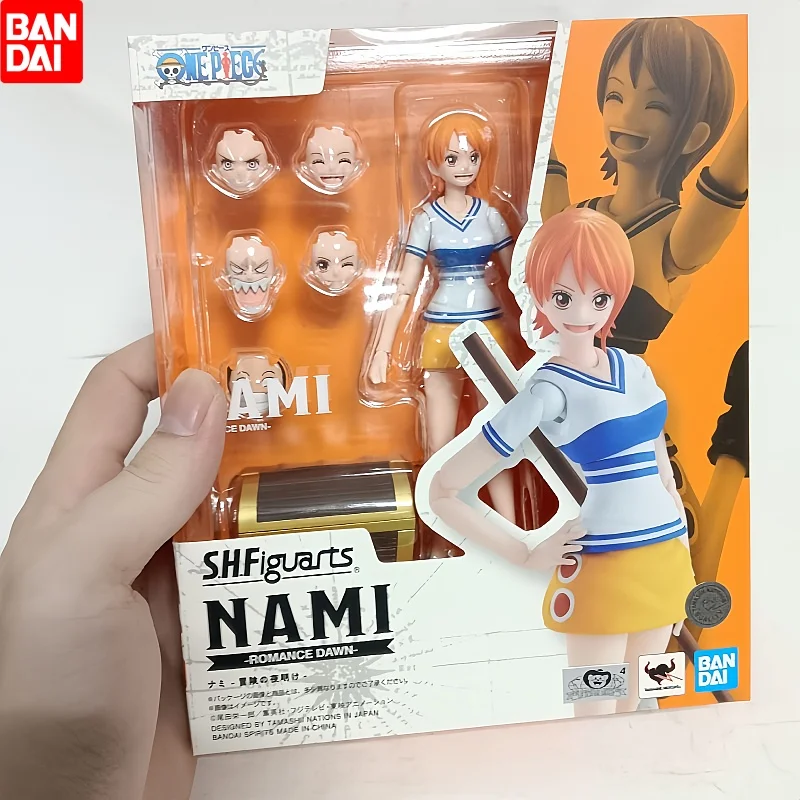 100% оригинал Bandai S.H.Figuarts Shf One Piece Monkey D Luffy Nami Romance Dawn аниме-фигурки игрушки модели