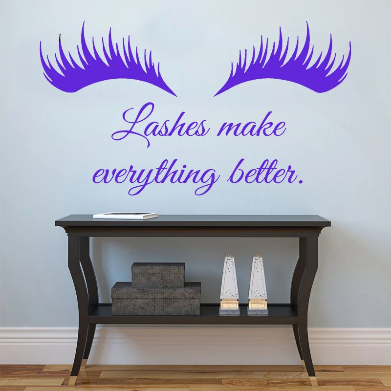 Ресницы и брови наклейка на стену ресницы сделают все лучше |