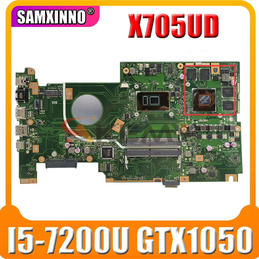 

X705UD Motherboard For Asus VivoBook X705UD X705U Laptop Motherboard I5-7200U GTX1050-2GB 100% original Mainboard