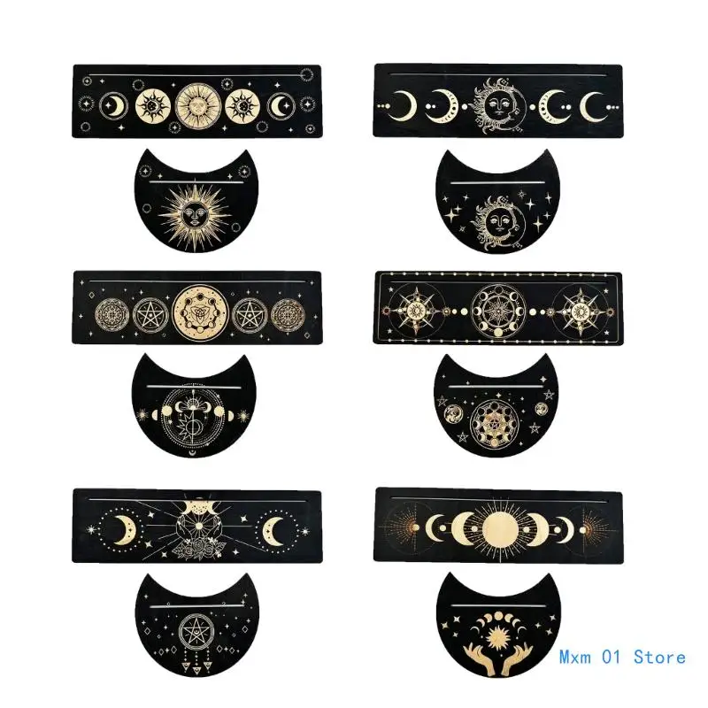 

Фазы Луны, подставка для алтаря Таро, принадлежности для колдовства, деревянная подставка для Таро, Прямая доставка