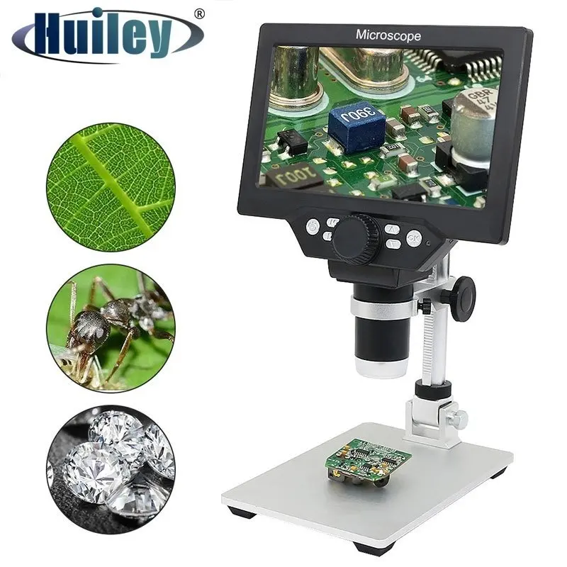 1200X Microscope Digital Portable 7" LCD Video Microscope 12