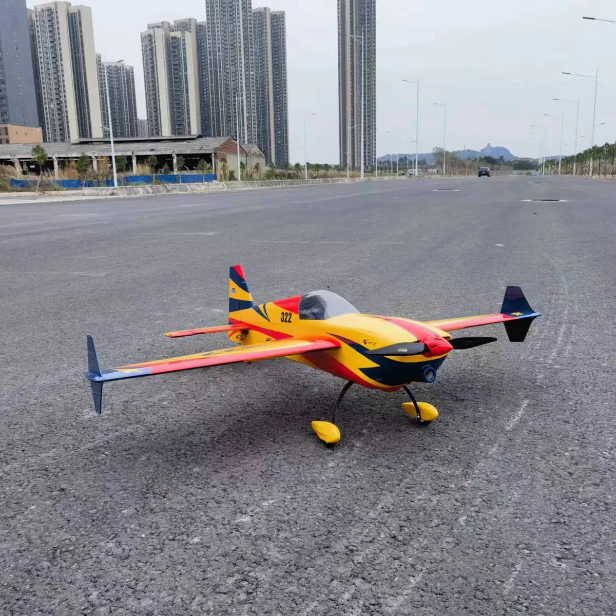 VOTEC 322 67 дюймов самолёт с неподвижным крылом Balsa Wood на бензине RC модель самолета