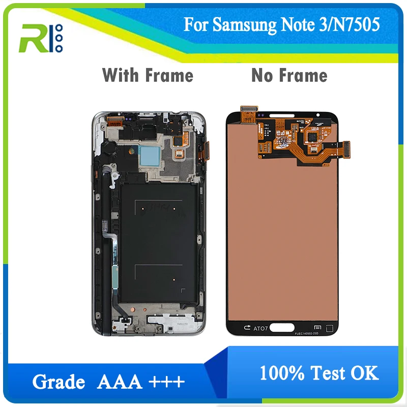 ЖК-дисплей AMOLED 5,5 дюйма для Samsung Galaxy N7505 /Note3 Neo Mini Lite, дисплей с дигитайзером Rahmen, запчасти для сенсорных элементов