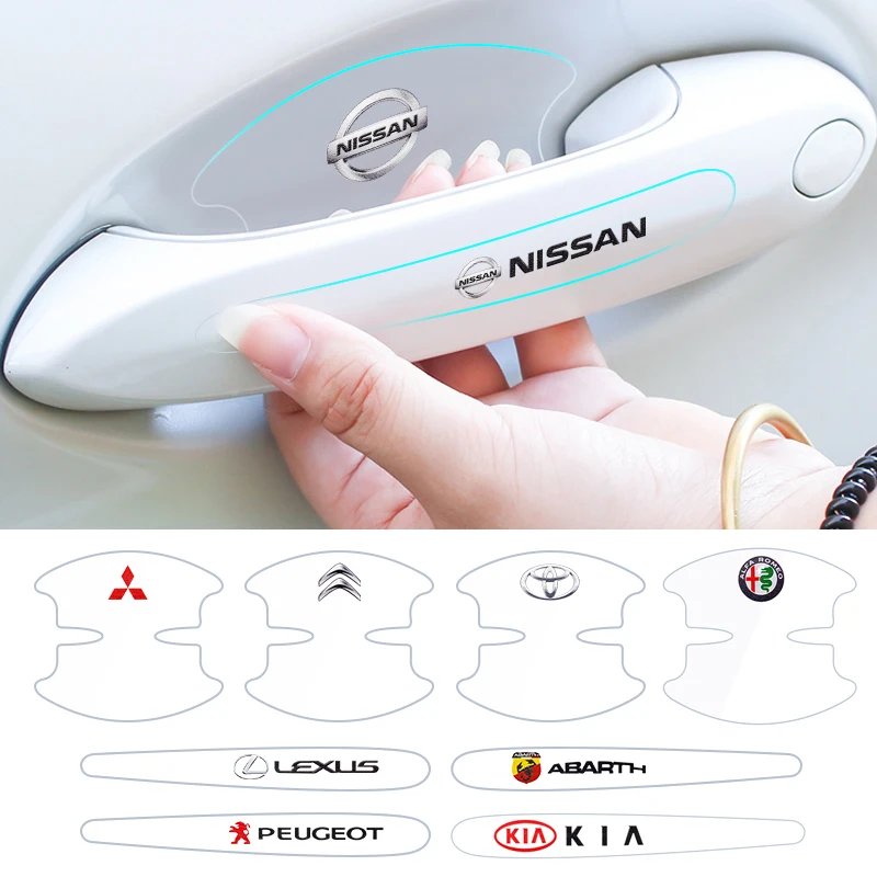 

8X Car Door Handle Sticker TPU Invisible Protective Film For VW Volkswagen Golf 4 5 6 7 Polo R GTI Passat Tiguan Jetta Styling