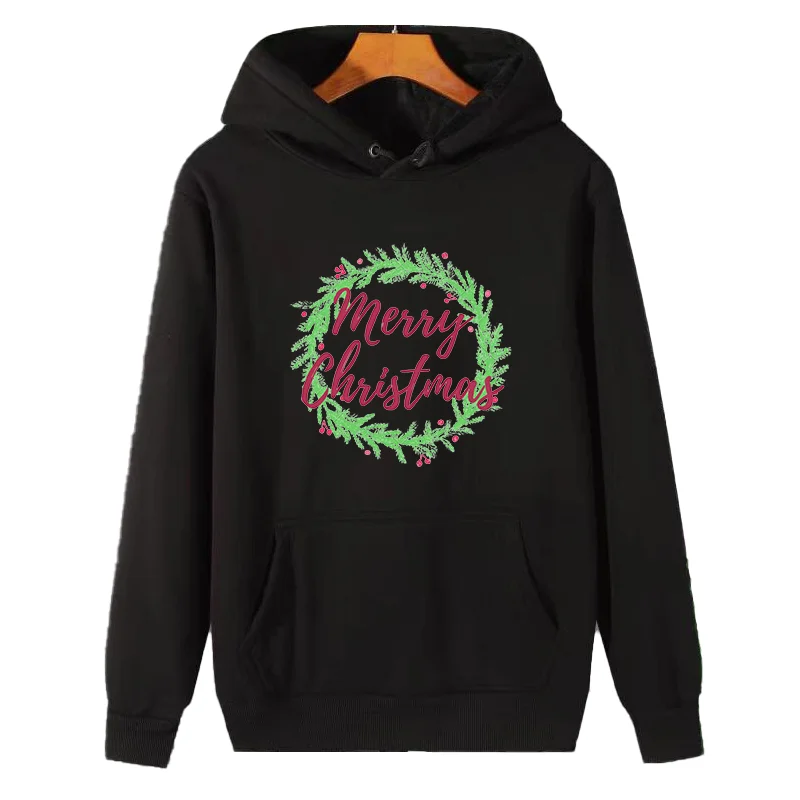 

Merry Christmas graphic sweatshirts christmas sweatshirt thick sweater hoodie cotton fleece hoodie Women's Christmas sweater
