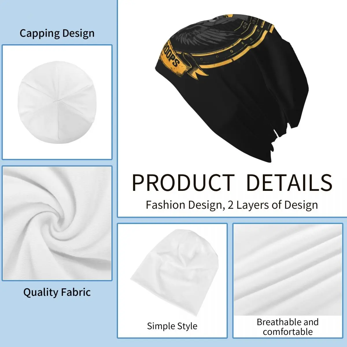 Warhammers 40k CADIA черные и золотые кепки модные мужские женские уличные шапочки Skullies