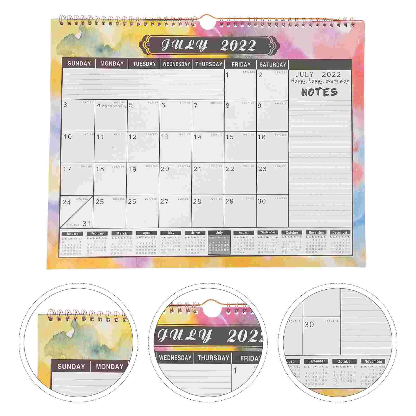 

Calendar Wall Planner Book Hanging Planning Monthly Schedule Yearly Family Calander Record Lesson Plandaily Time Management