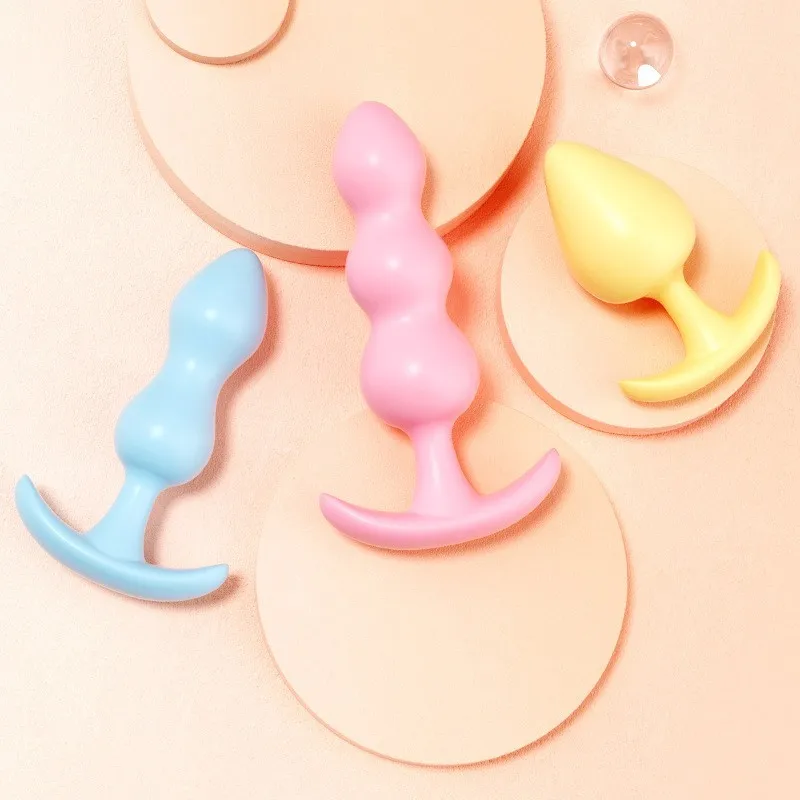 

3pcs Anal Plug Pull Beads Sex Toys for Women Men Anus Stimulator Masturbator Prostate Massager Butt Plugs Dilator Adult Products