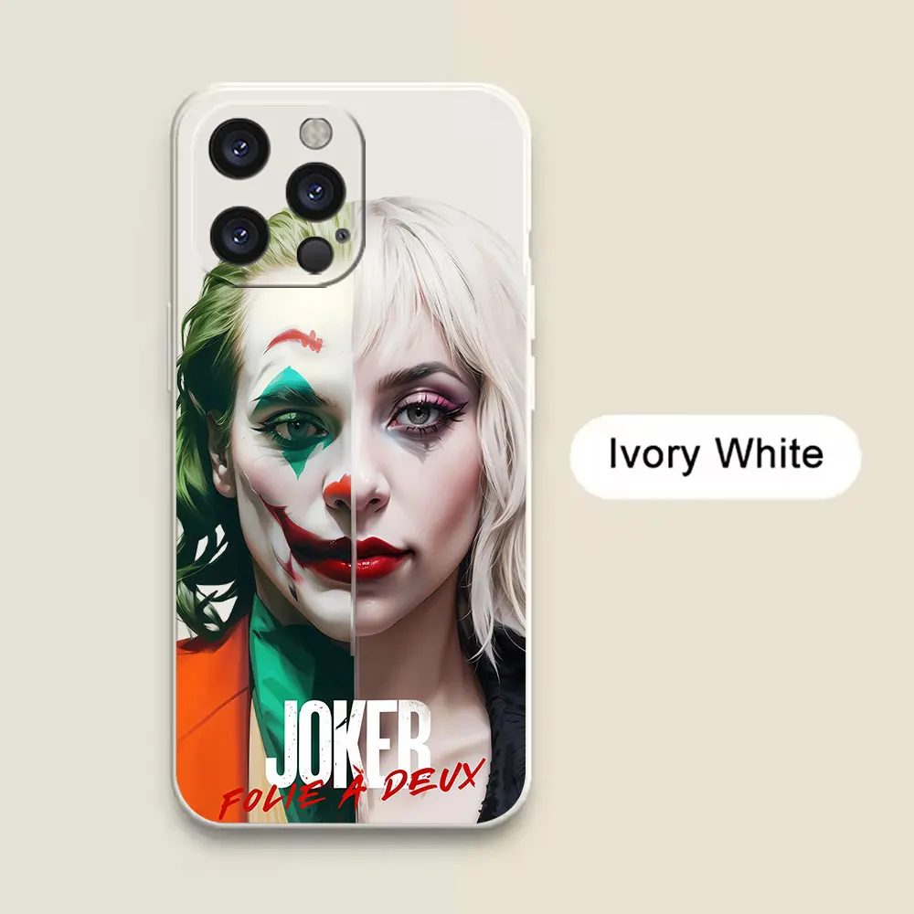 Чехол Couple J-Jokers C-Clown для iPhone 16 Pro Max 15 14 13 12 11 Plus Mini Phone Case Liquid Cover Fundas