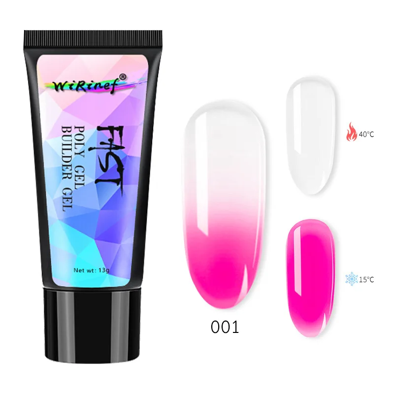 

Color-changing Phototherapy Nail Polish Extension Glue Temperature Change Crystal Gel Paperless Care Diy Drill