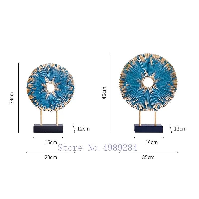Креативный абстрактный Художественный орнамент из смолы круглая геометрия