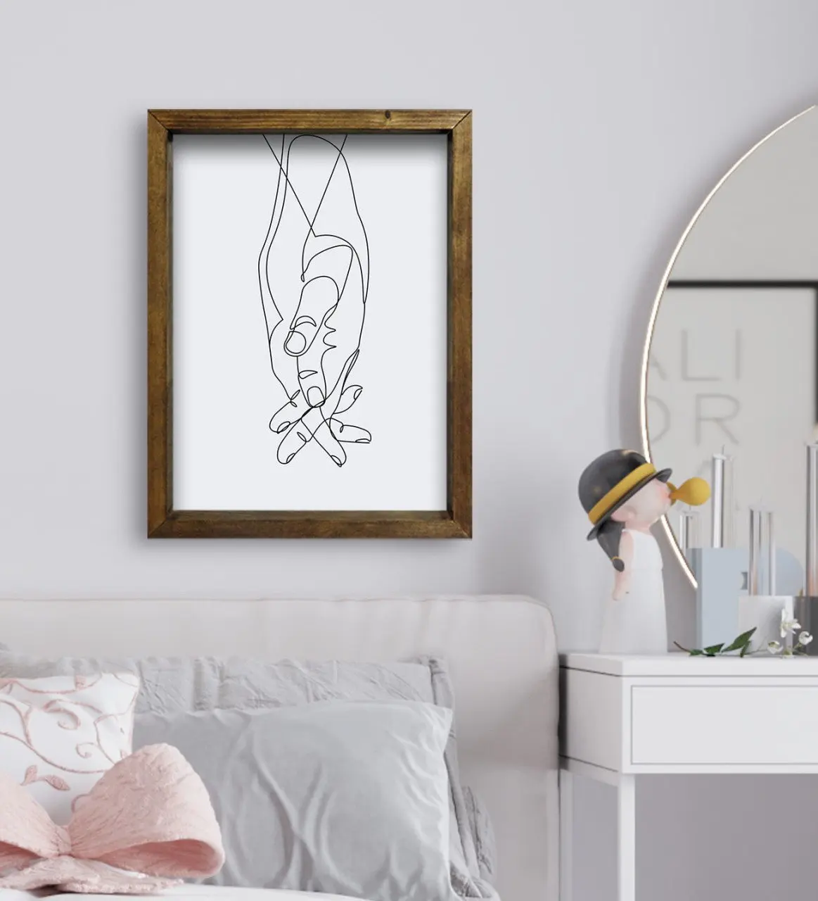 

BK подарок спальня konsepli натуральная цельная деревянная рамка