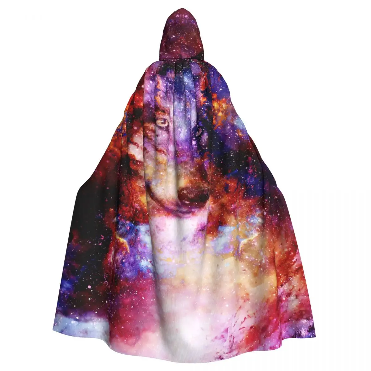 

Hooded Cloak Unisex Cloak with Hood Magical Space Wolf Cloak Vampire Witch Cape Cosplay Costume