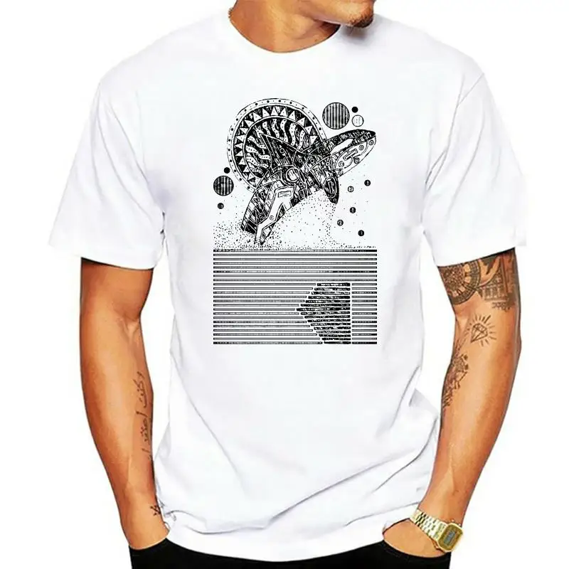 

Женская хлопковая рубашка, яркие мужские футболки с геометрическим рисунком, черные и белые топы, повседневные футболки с рисунком