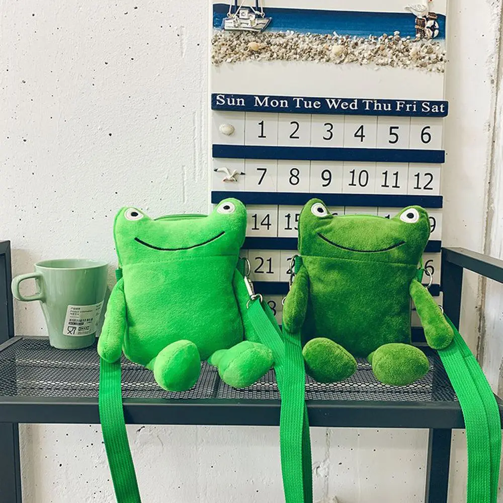 

Sweet Cute Outdoor Children Plush Bag Toy Gift Korean Style Handbags Frog Women Handbags Cute Small Bags