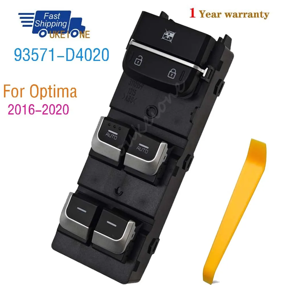 

93571-D4020 для Optima 2016 2017 2018 2019 2020 LHD Master, электрический переключатель стеклоподъемника со стороны водителя, детали кнопки управления