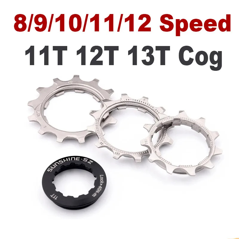 SUNSHINE Bicycle Cassette Cog MTB Bike 8 9 10 11 12 Speed 11T 12T 13T Road Bike Freewheel K7 Parts Compatible SHIMANO Cassettes