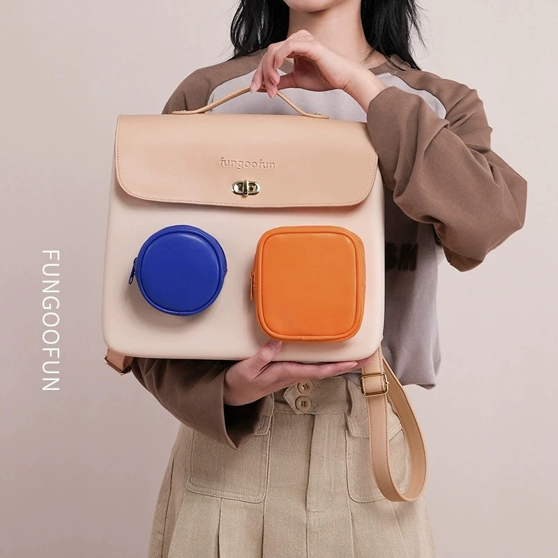 Fungoofun студенческий модный новый легкий рюкзак большой вместимости подходящий по