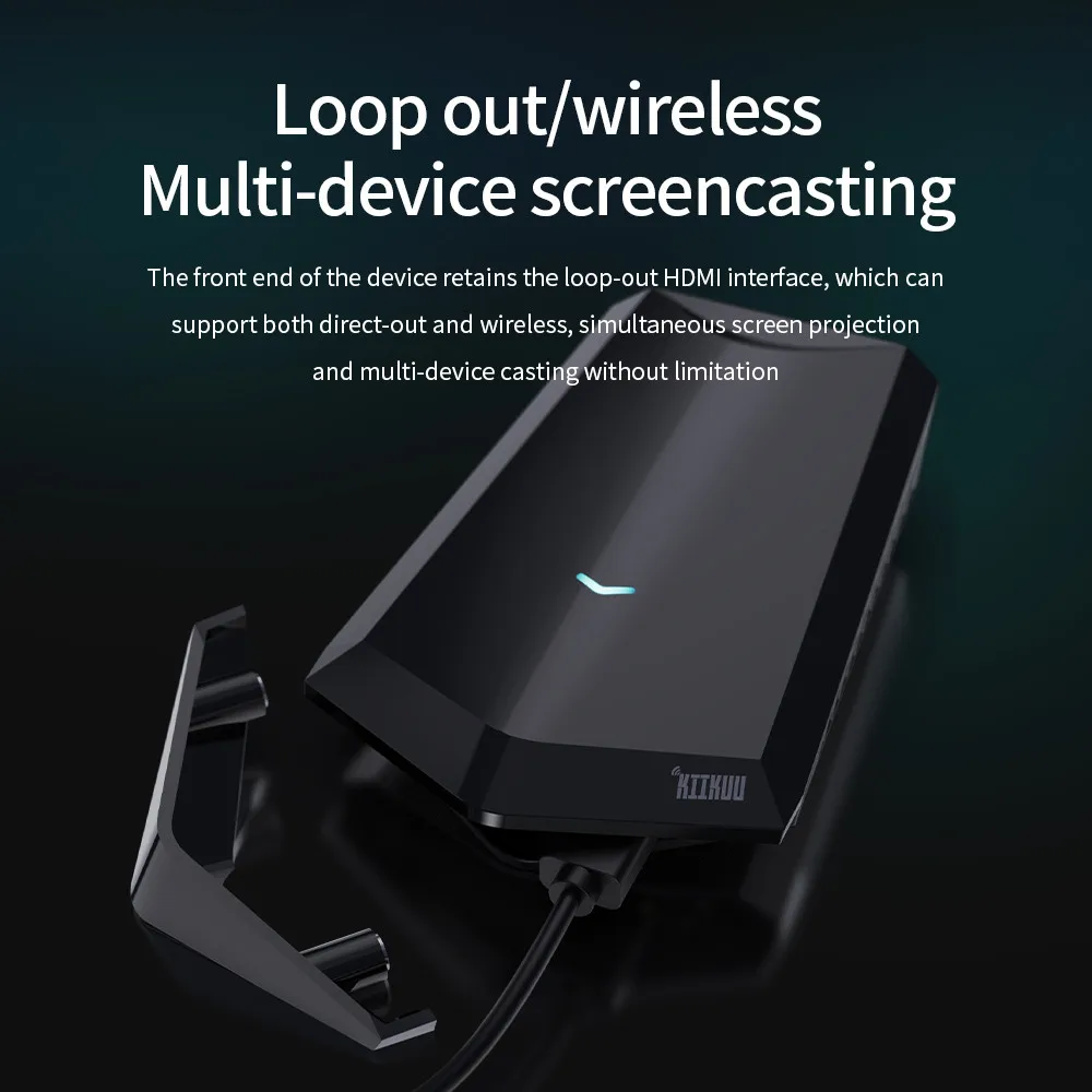 Новый LOKMAT KIIKUU умный беспроводной HDMI передатчик приемник видеоэкран Pojector